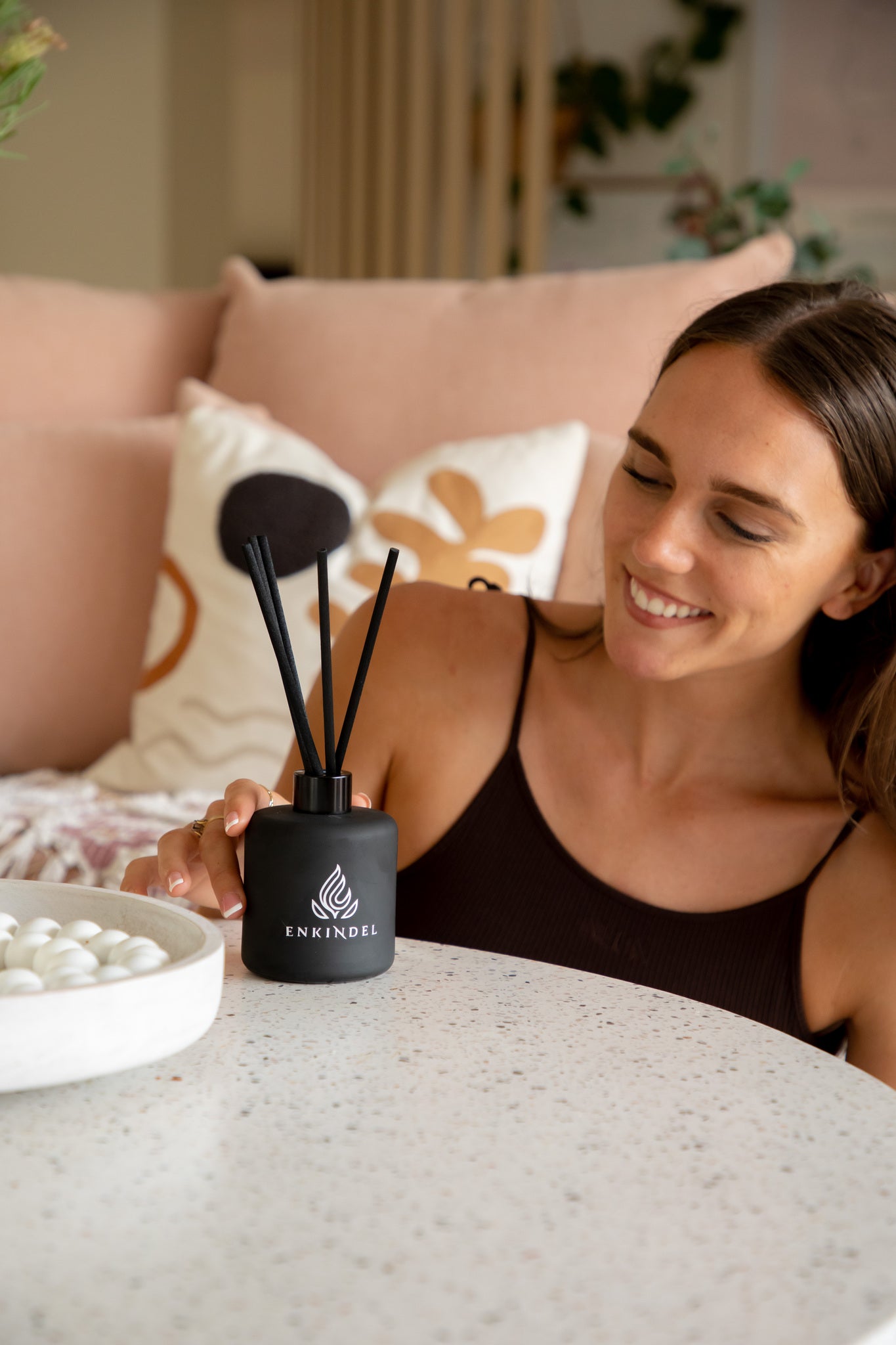 Coconut & Lime Reed Diffuser - Matt Black