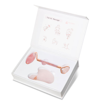 Rose Quartz Facial Massage Set