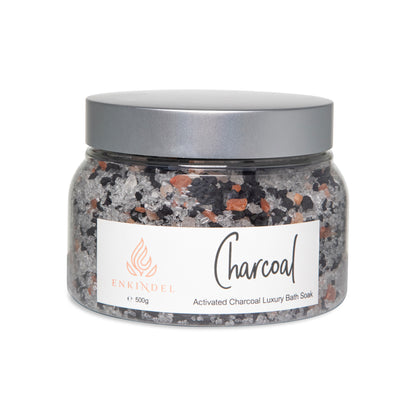 Charcoal infused bath soak