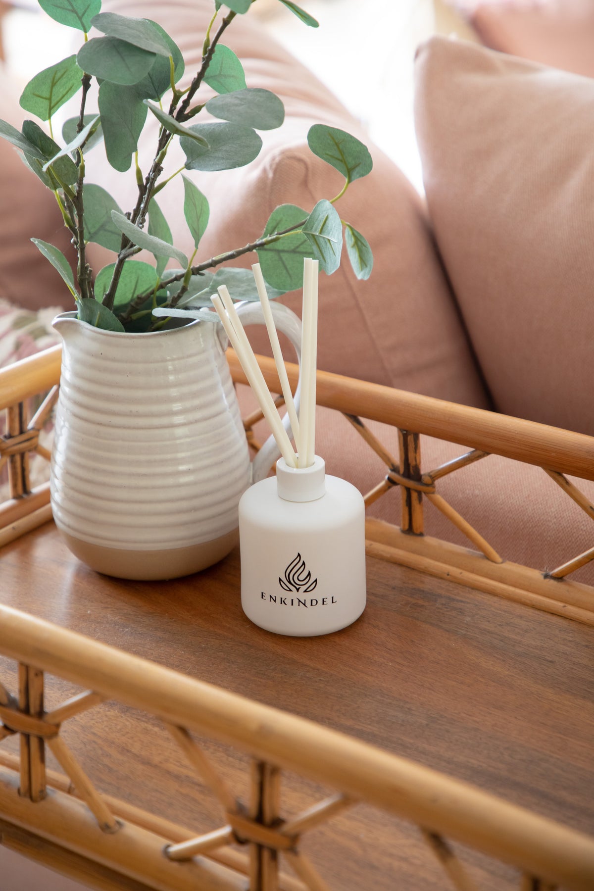 Lotus Custom Diffuser Lotus Flower Reed Diffuser - Matt White – Enkindel